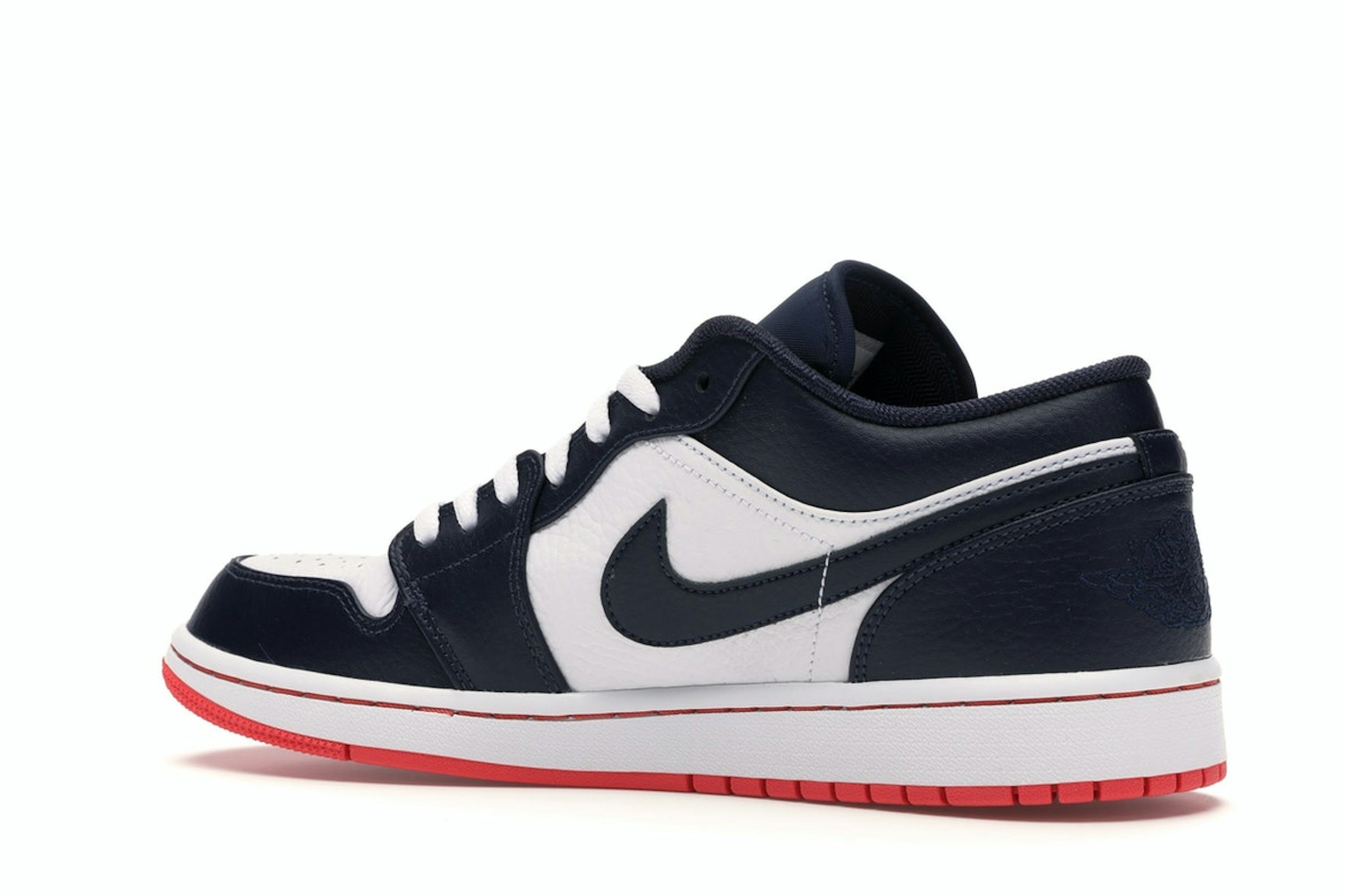 Jordan 1 Low Obsidian Ember Glow Trainers - Leather - 553558-481
