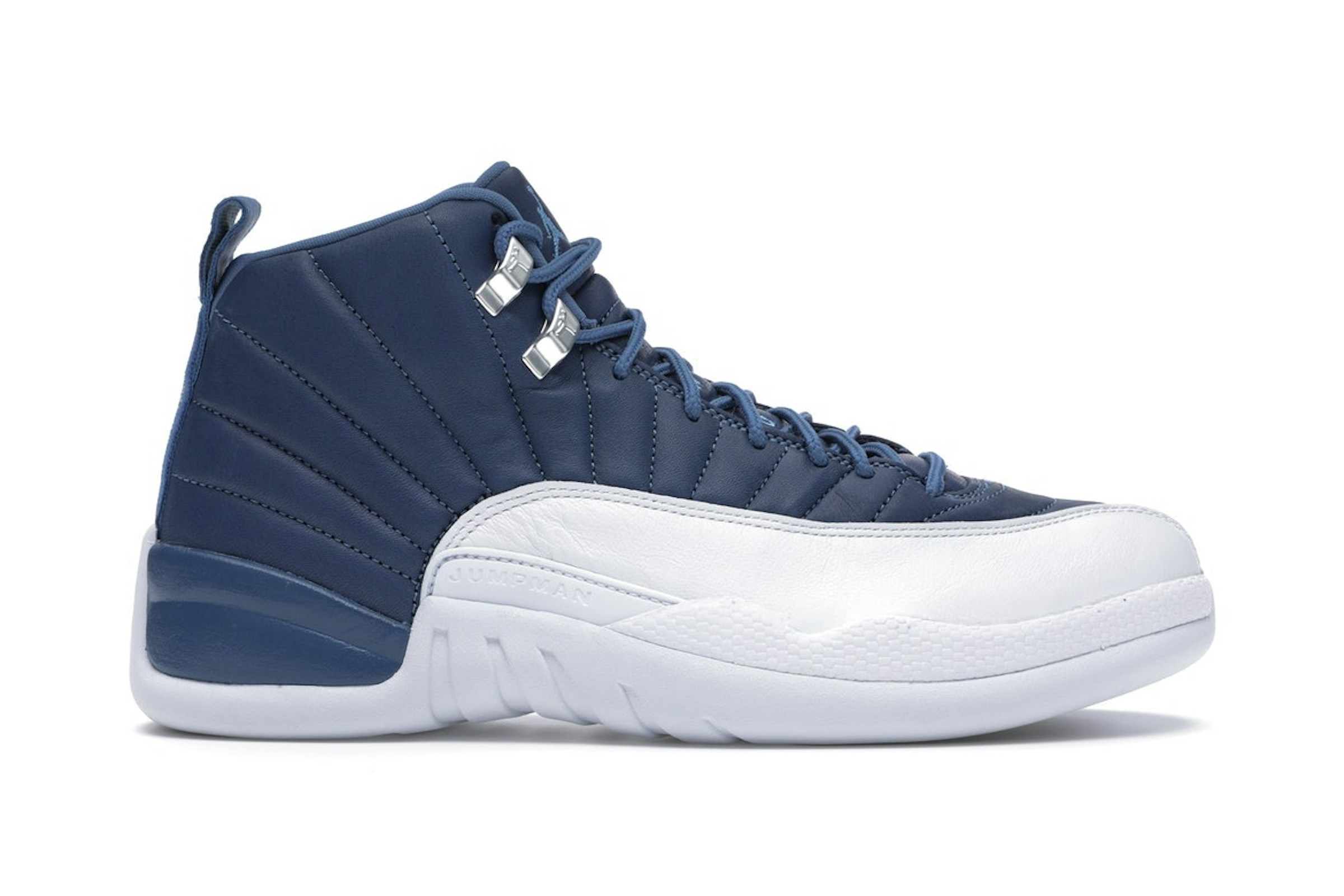 Air Jordan 12 Retro Indigo Trainers - 130690-404 - Stone Blue/Legend Blue-Obsidian