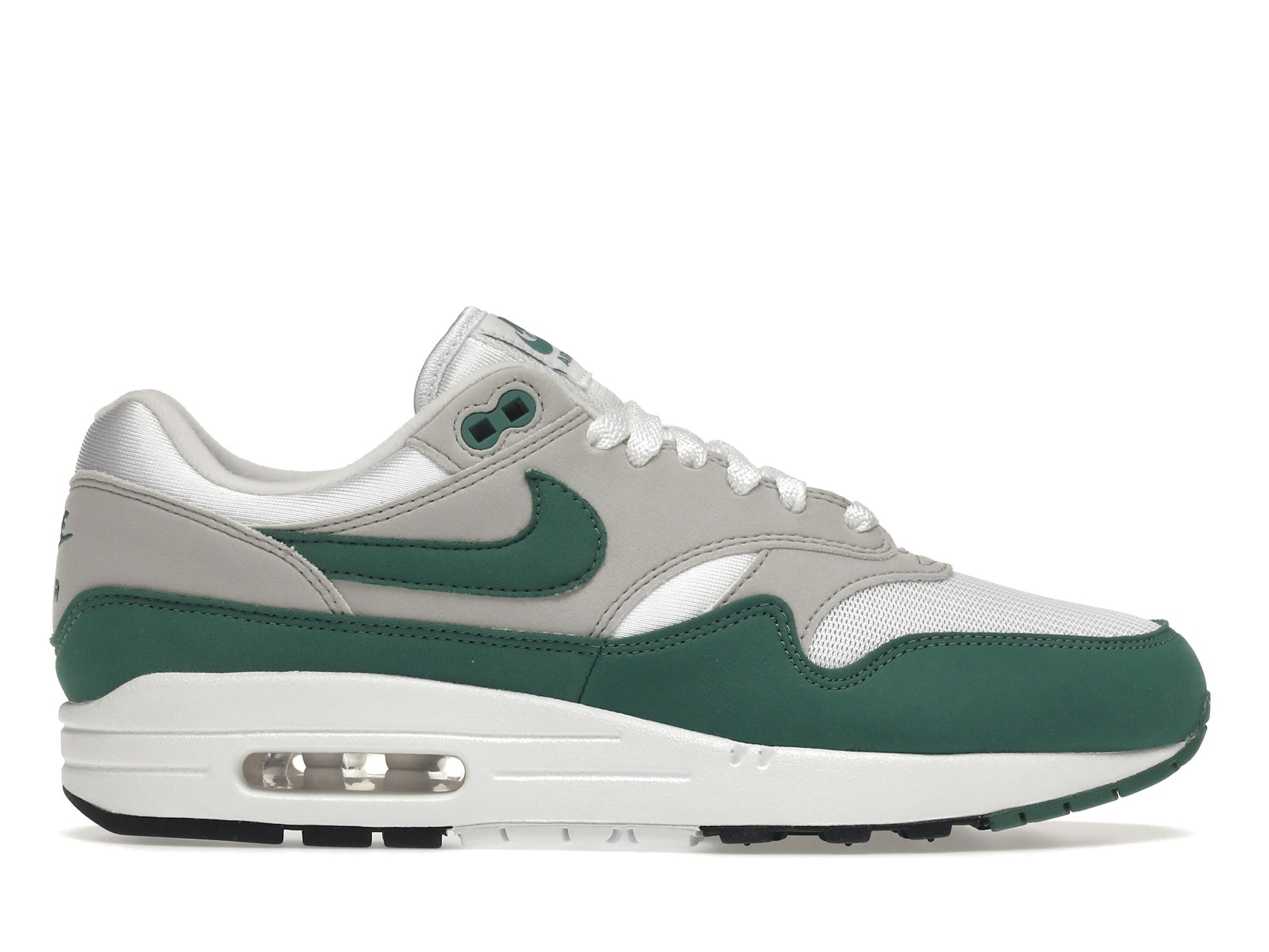 Nike Air Max 1 Anniversary Green Trainers DC1454-100 - White/Evergreen Aura