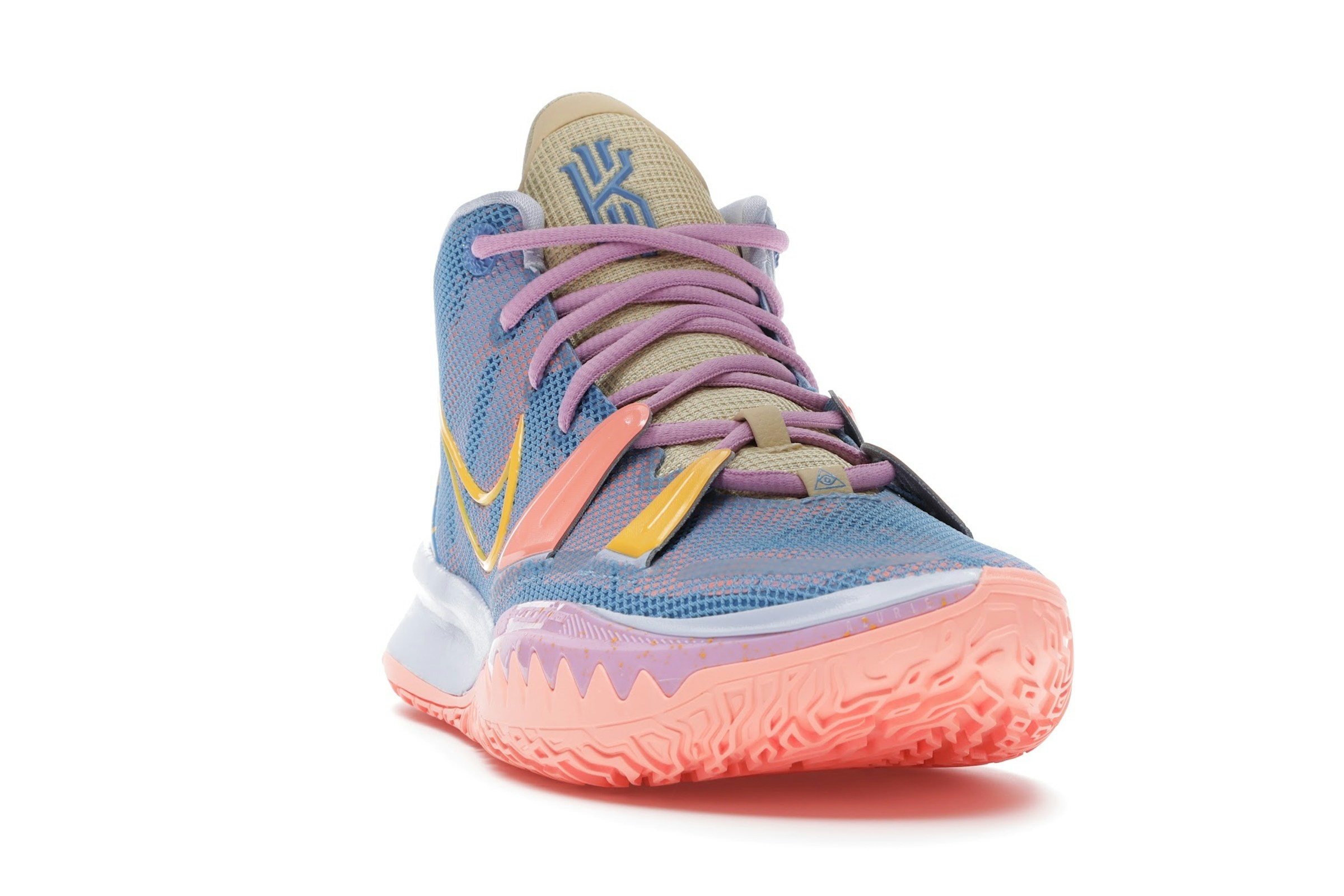 Nike Kyrie 7 Preheat Expressions Trainers - DC0588-003 - Ghost/Laser Orange/Blue Beyond