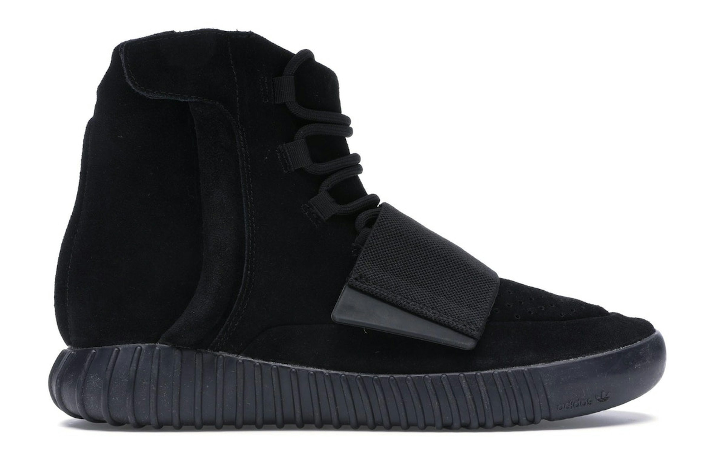Adidas Yeezy Boost 750 Triple Black Trainers BB1839 - Black Suede